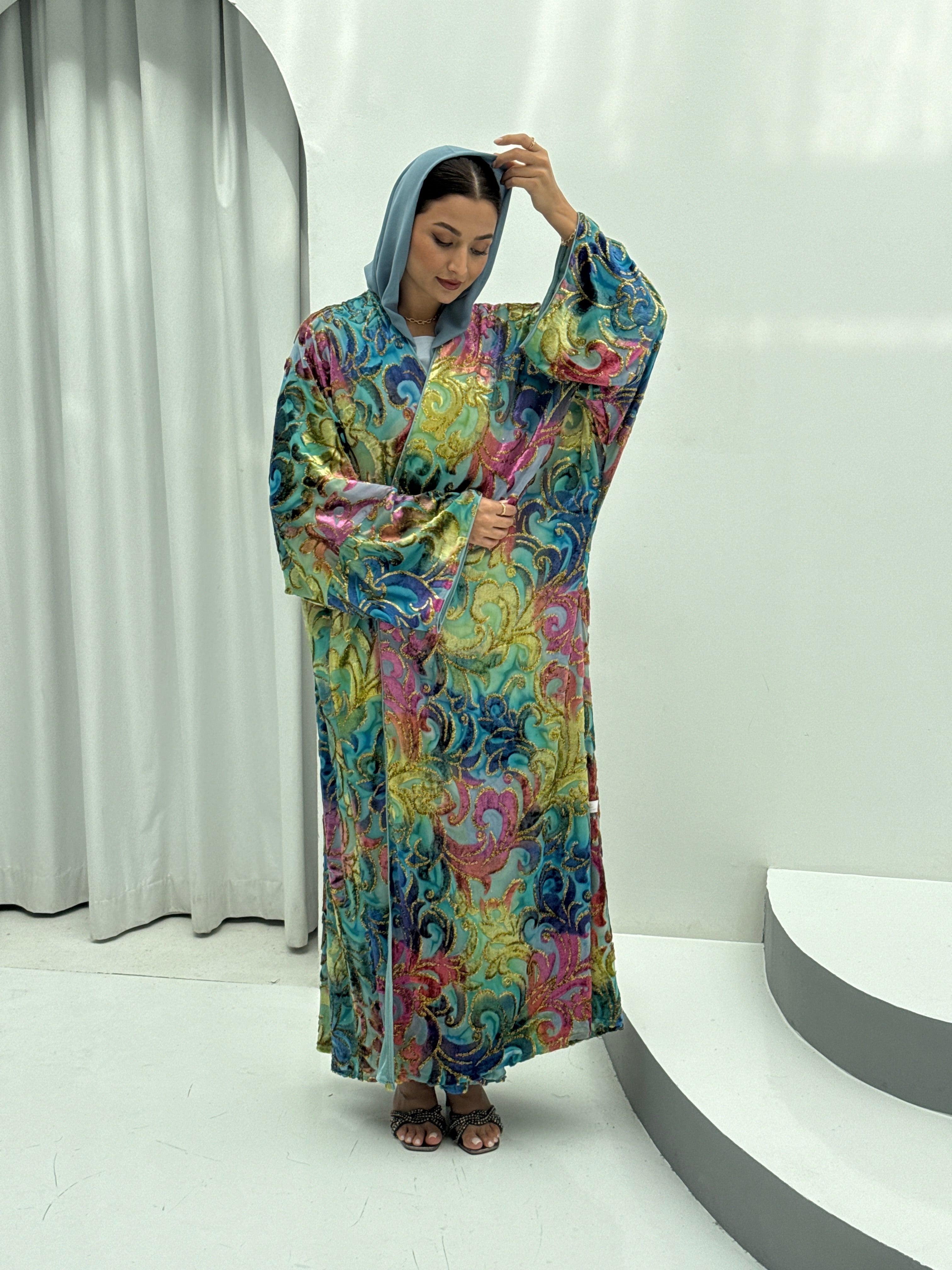 Winter Breaths Velvet Abaya - Contessa Collection