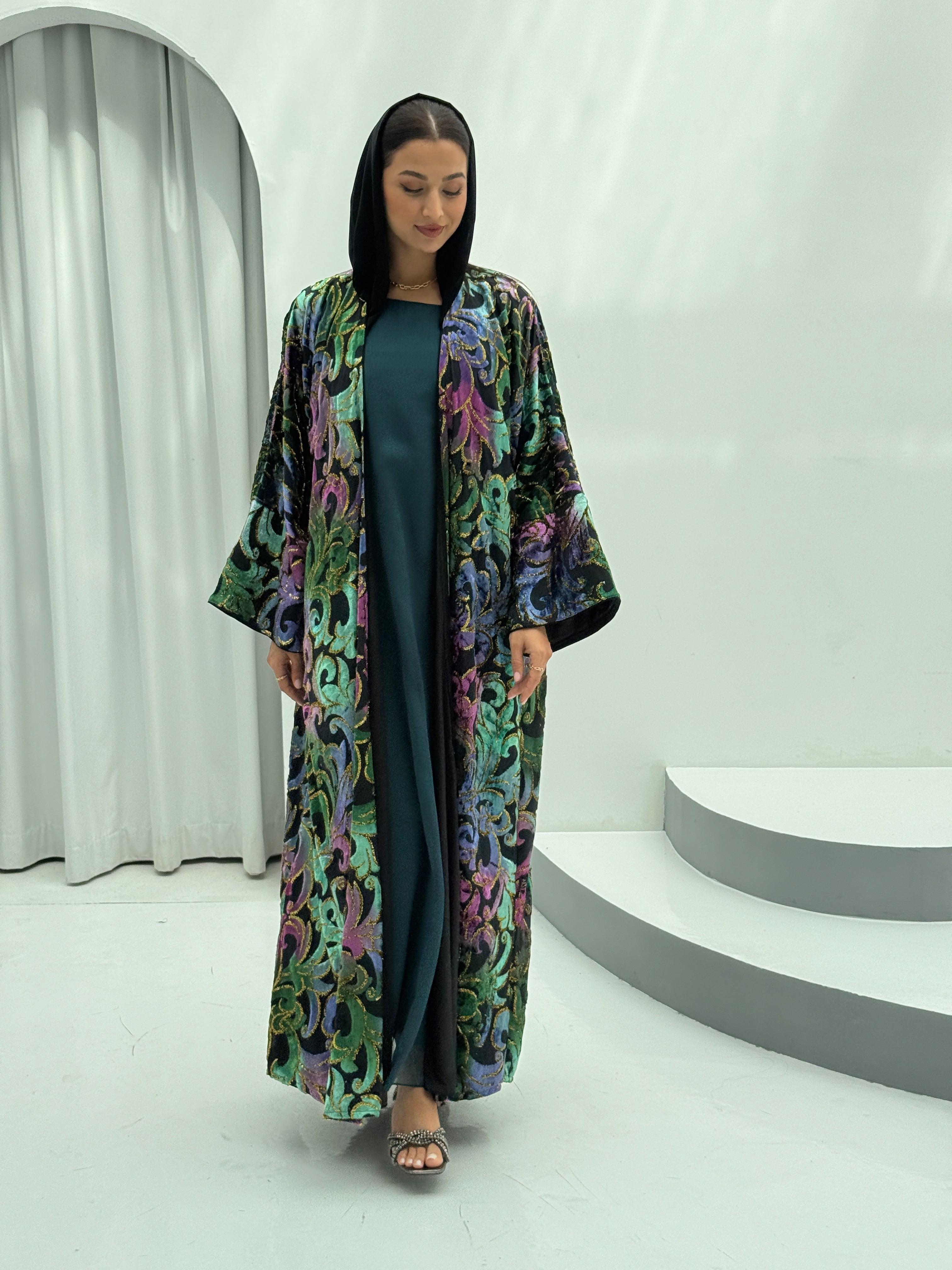 Winter Breaths Velvet Abaya - Contessa Collection