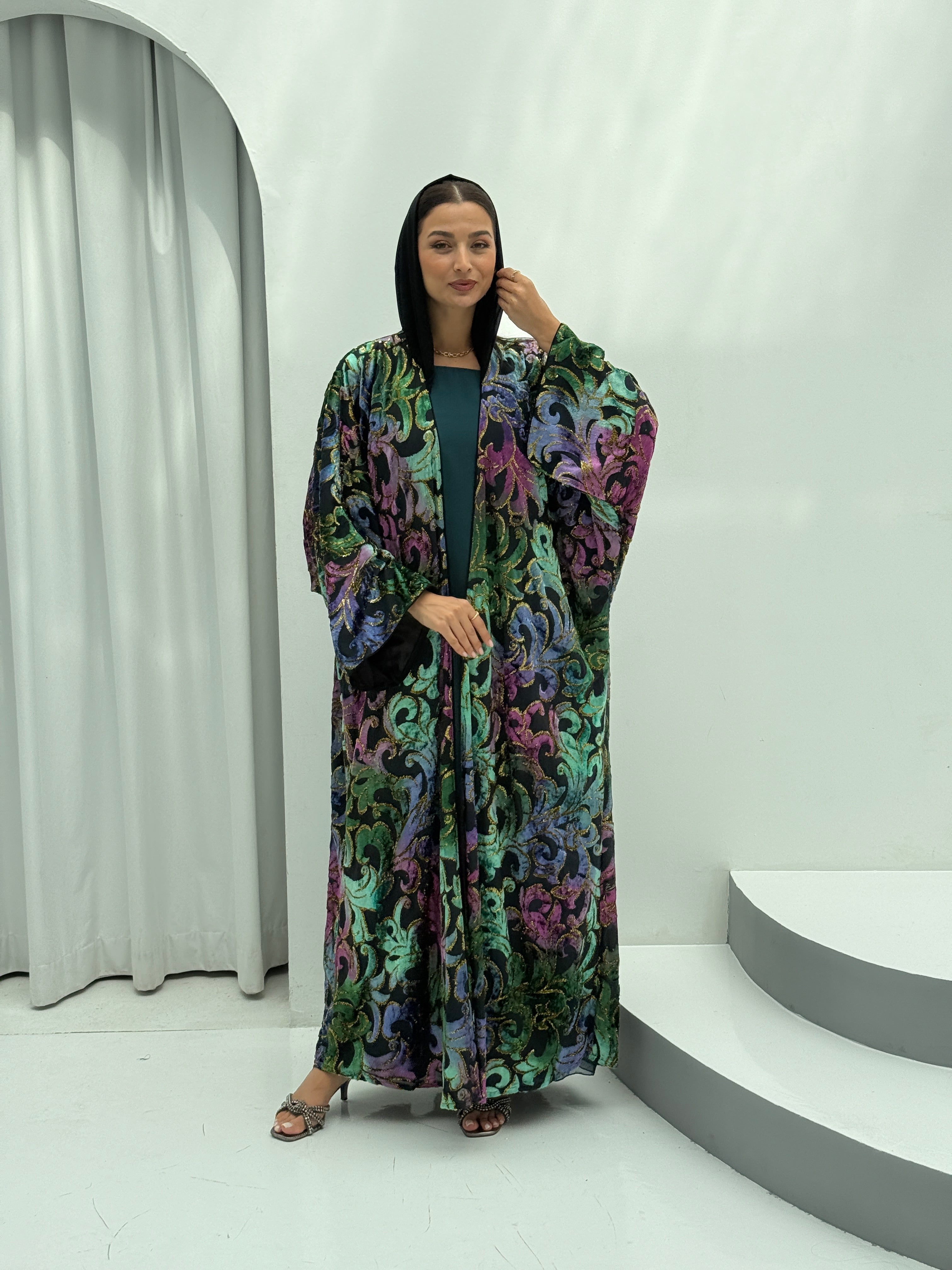 Winter Breaths Velvet Abaya - Contessa Collection