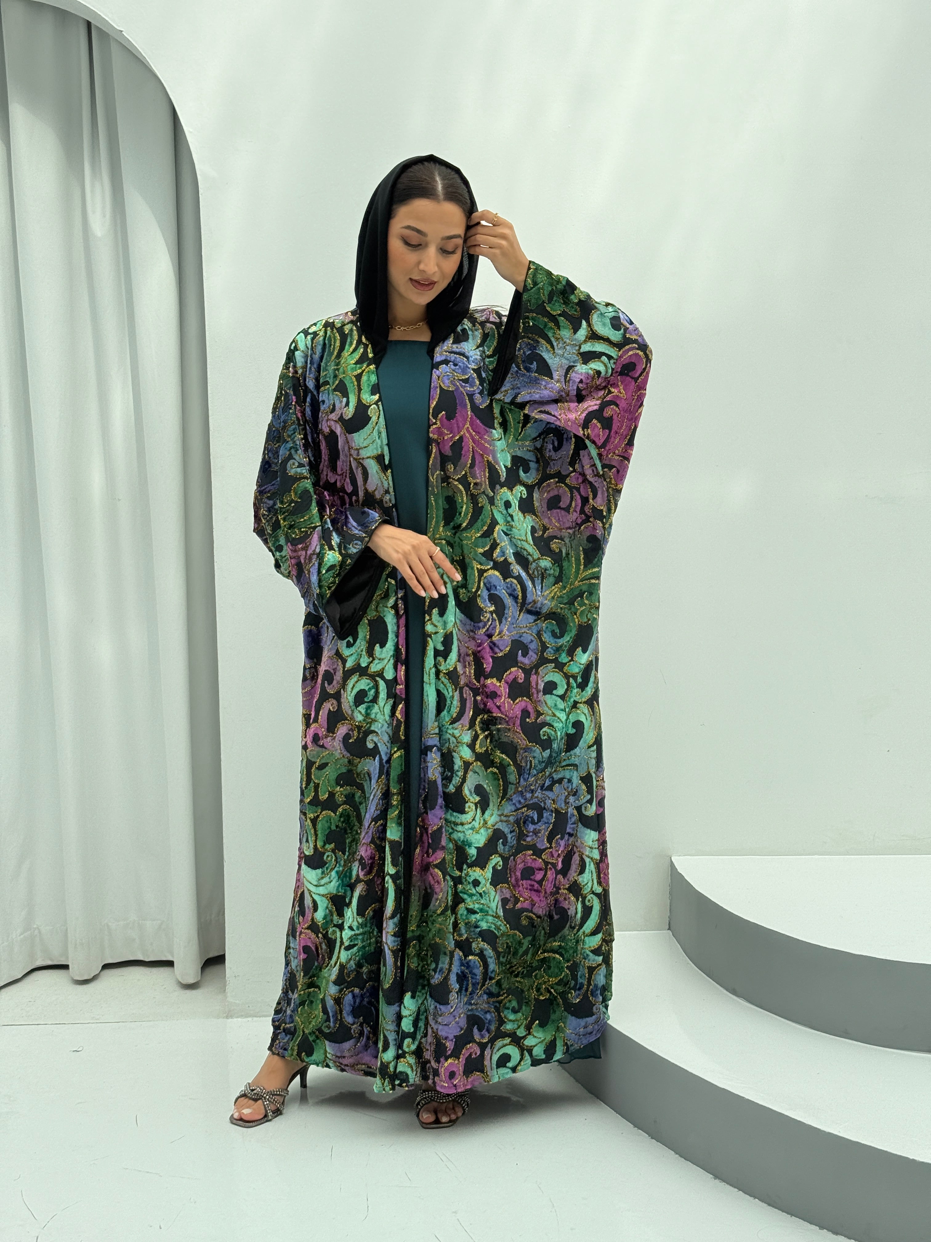Winter Breaths Velvet Abaya - Contessa Collection