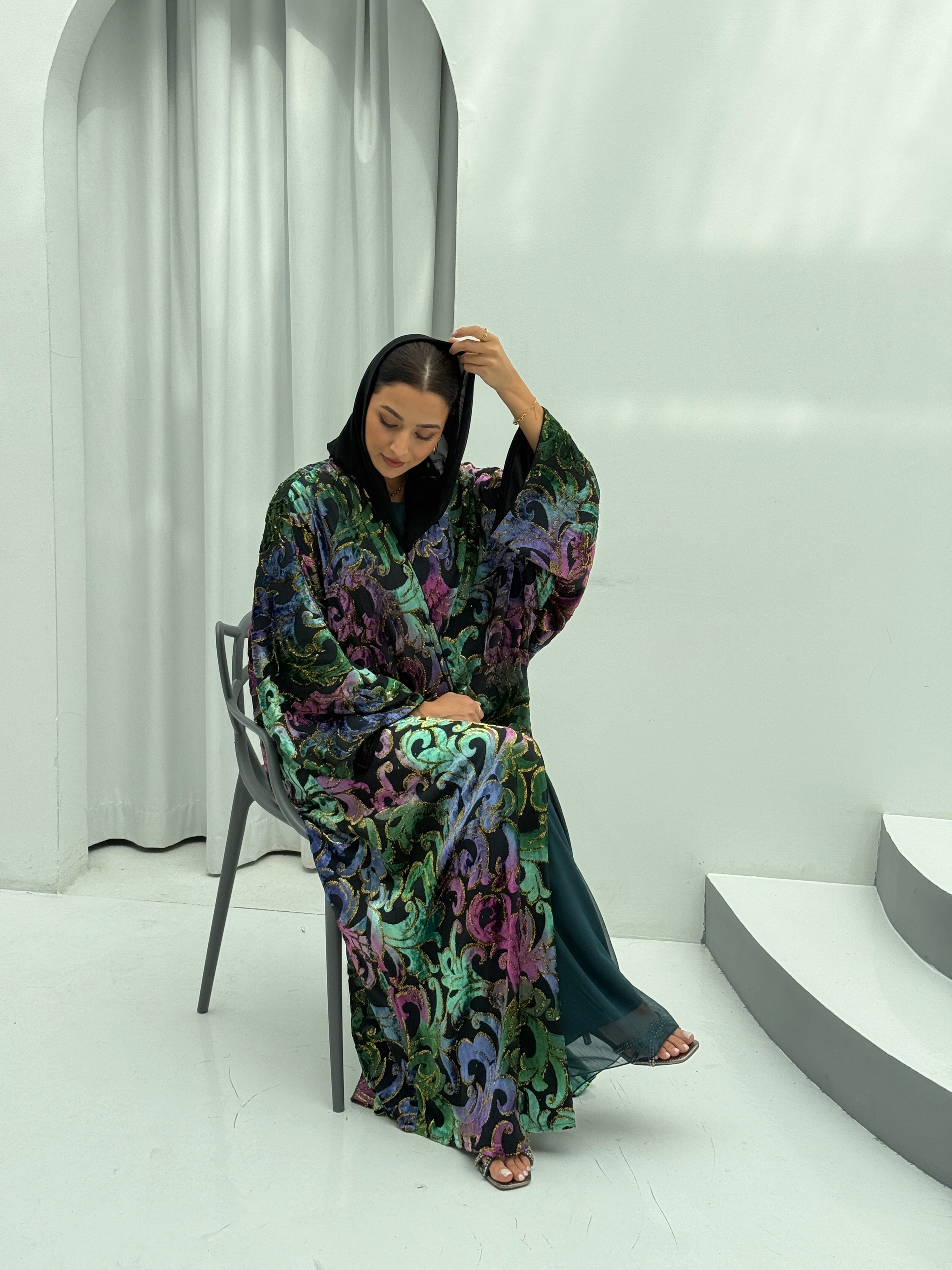 Winter Breaths Velvet Abaya - Contessa Collection