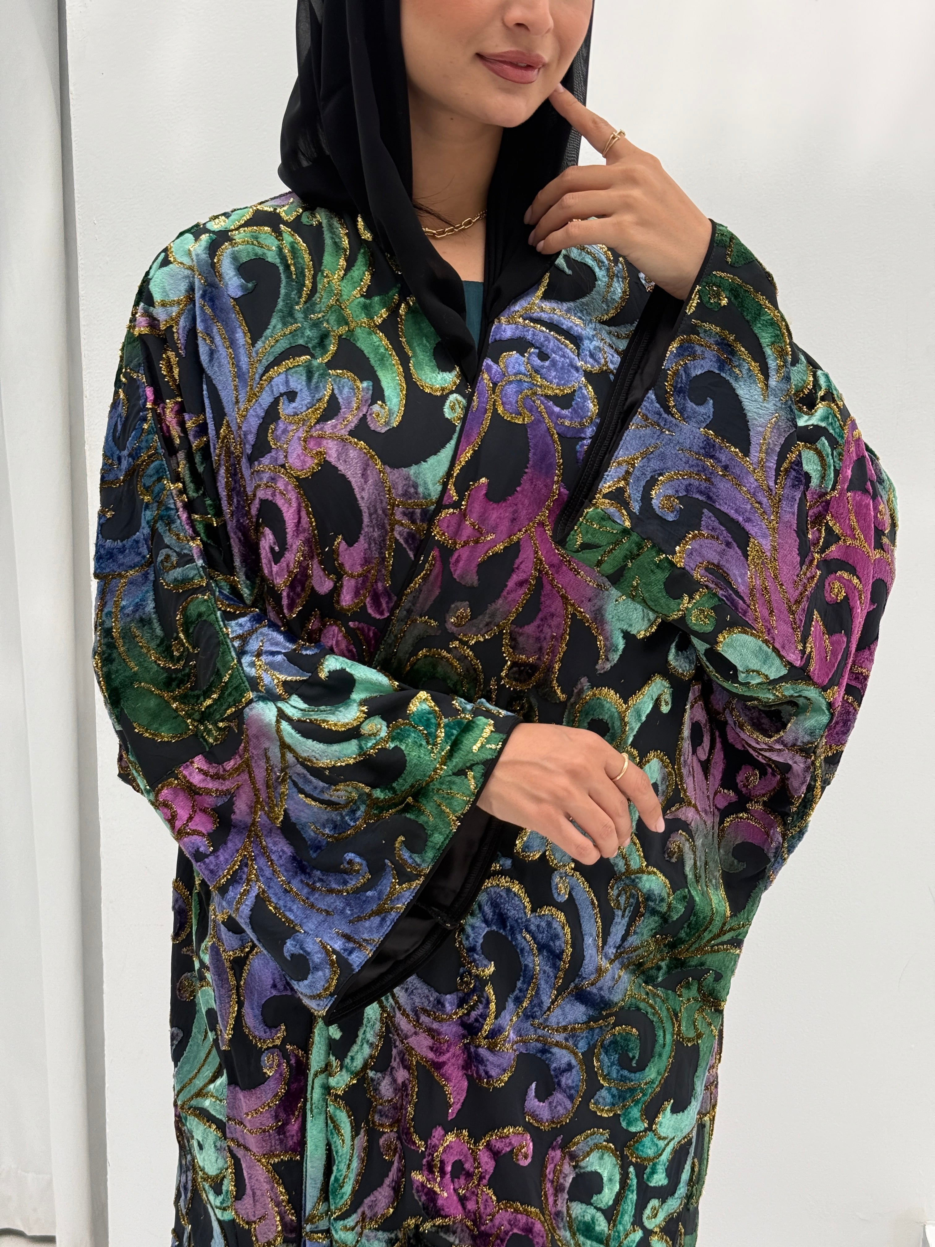 Winter Breaths Velvet Abaya - Contessa Collection