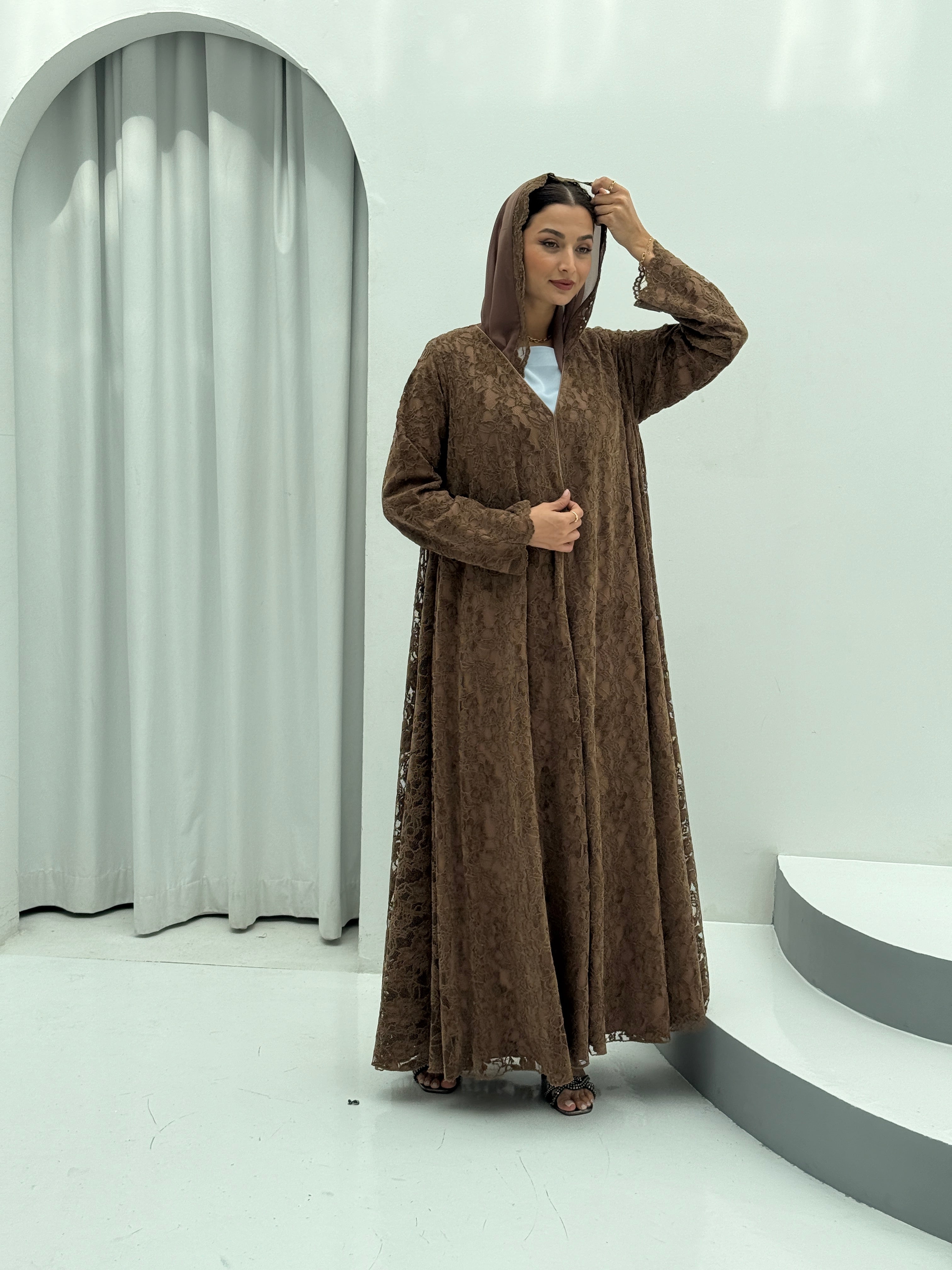 Winter Night Velvet Abaya - Contessa Collection