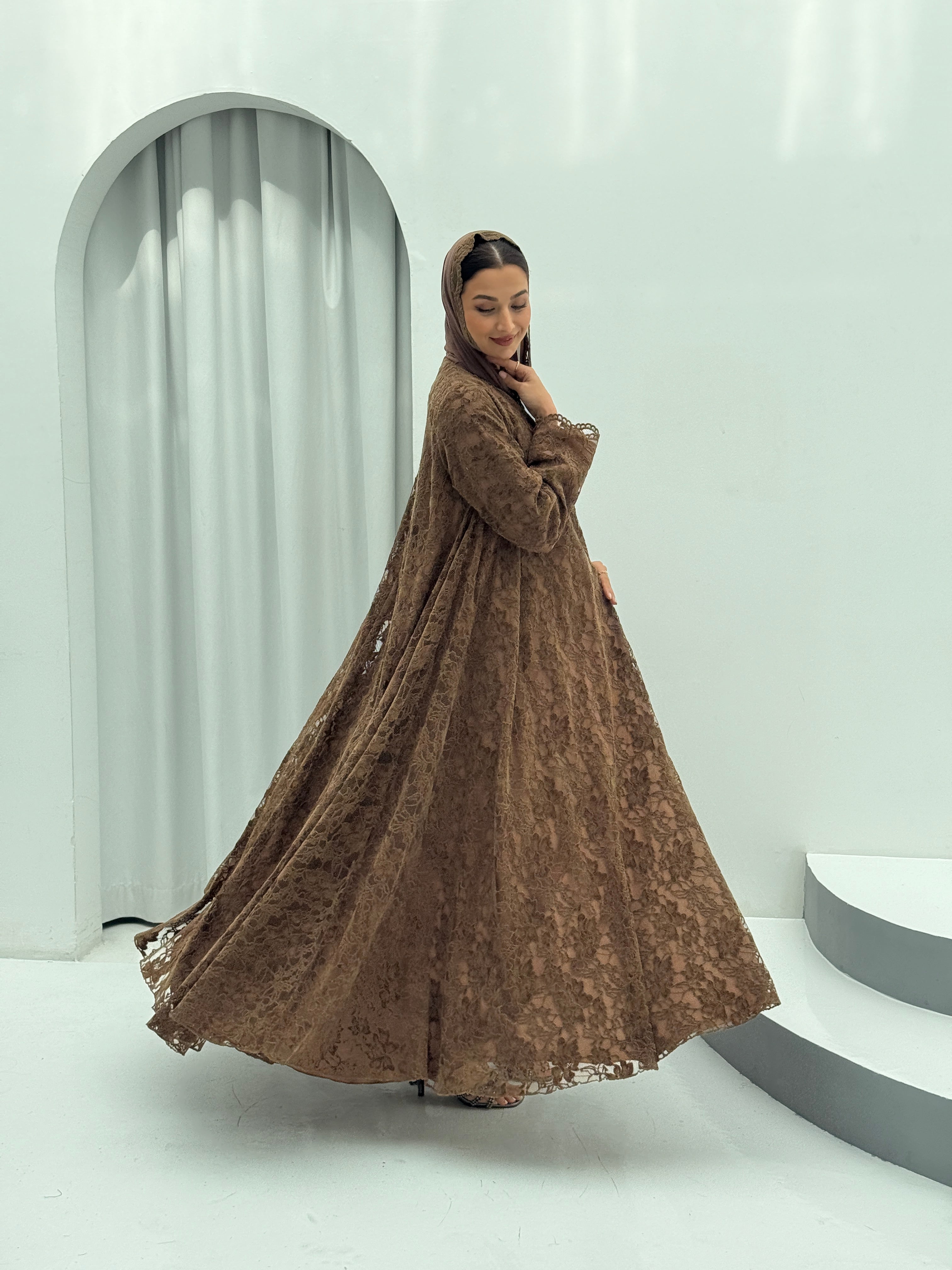 Winter Night Velvet Abaya - Contessa Collection