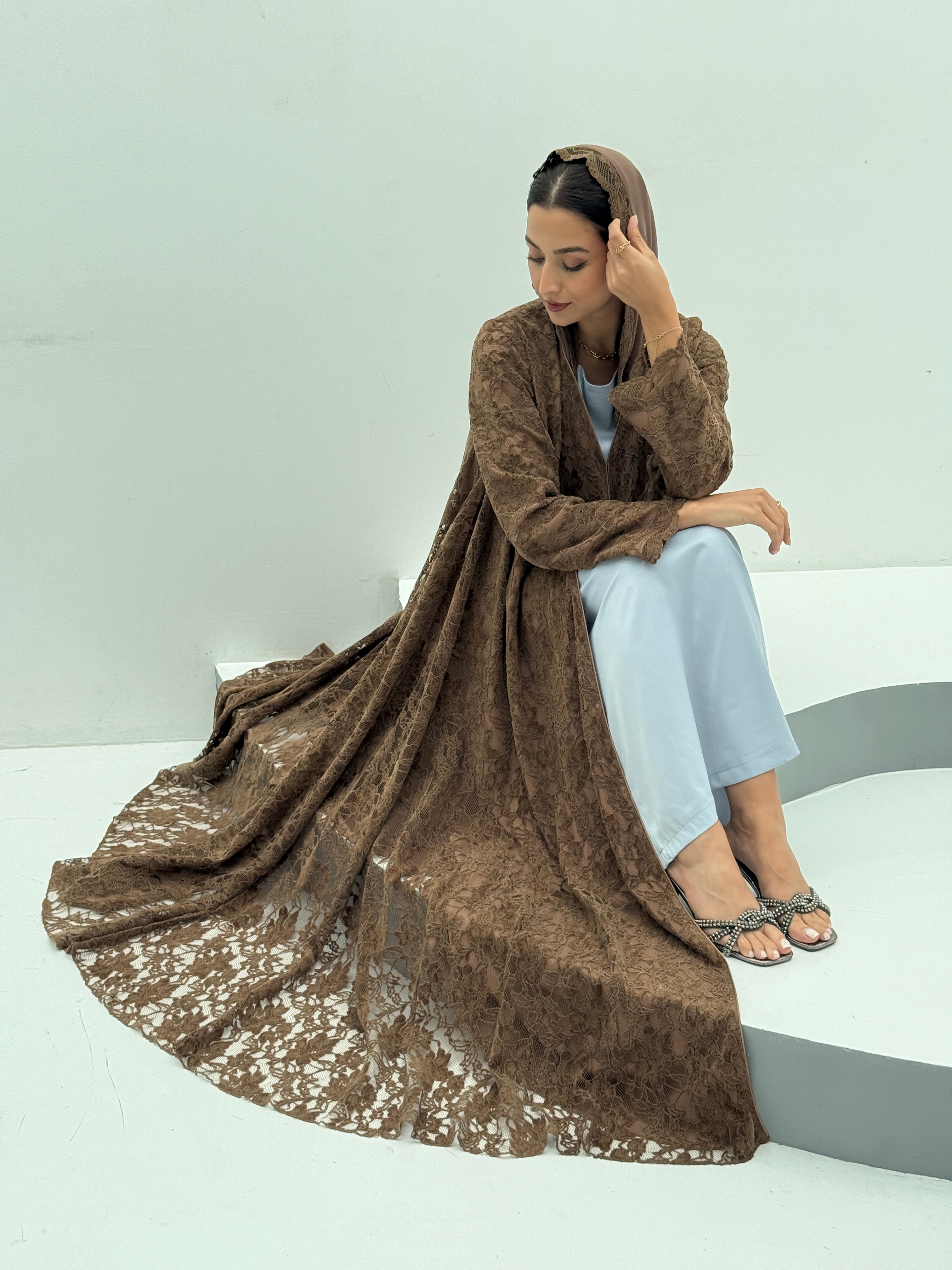 Winter Night Velvet Abaya - Contessa Collection