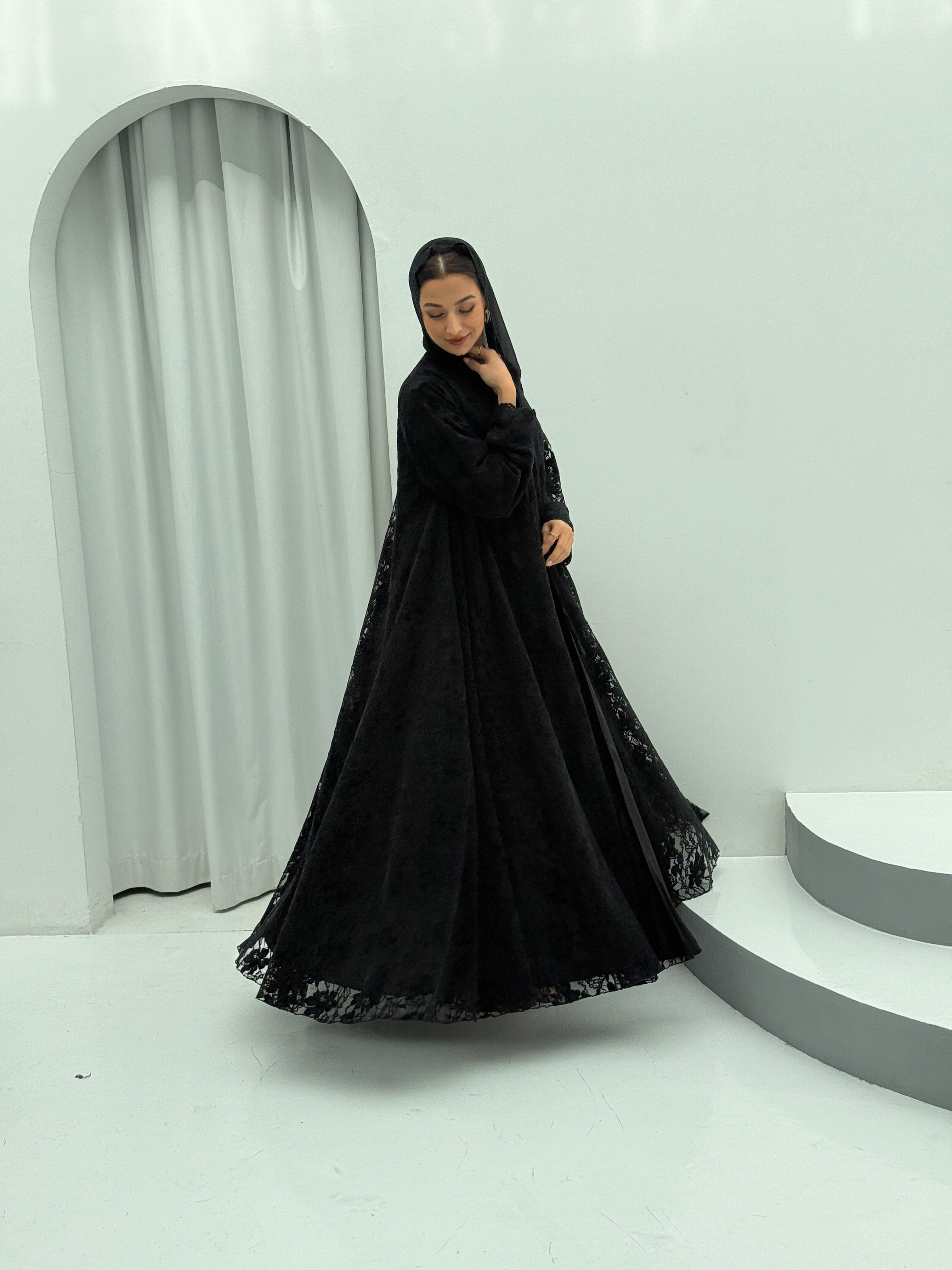 Winter Night Velvet Abaya - Contessa Collection
