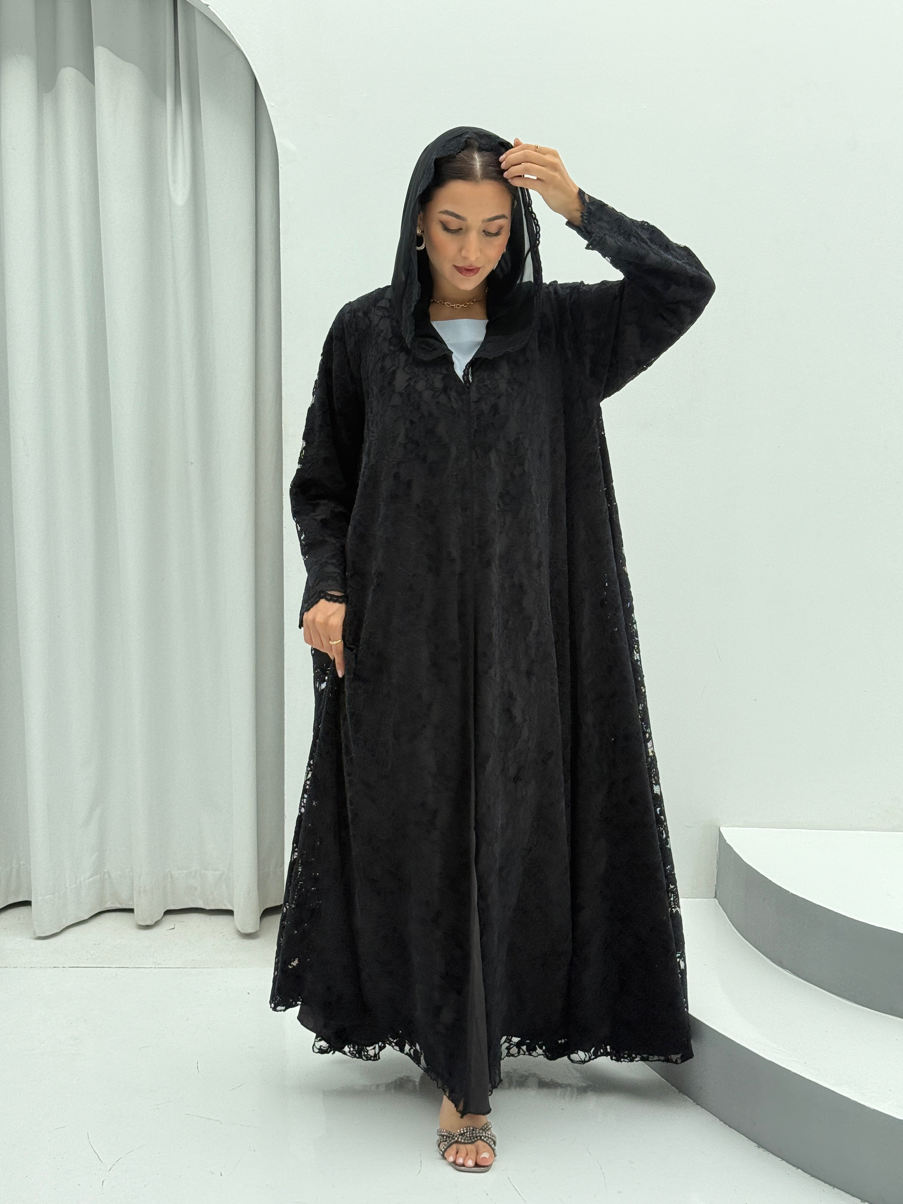 Winter Night Velvet Abaya - Contessa Collection