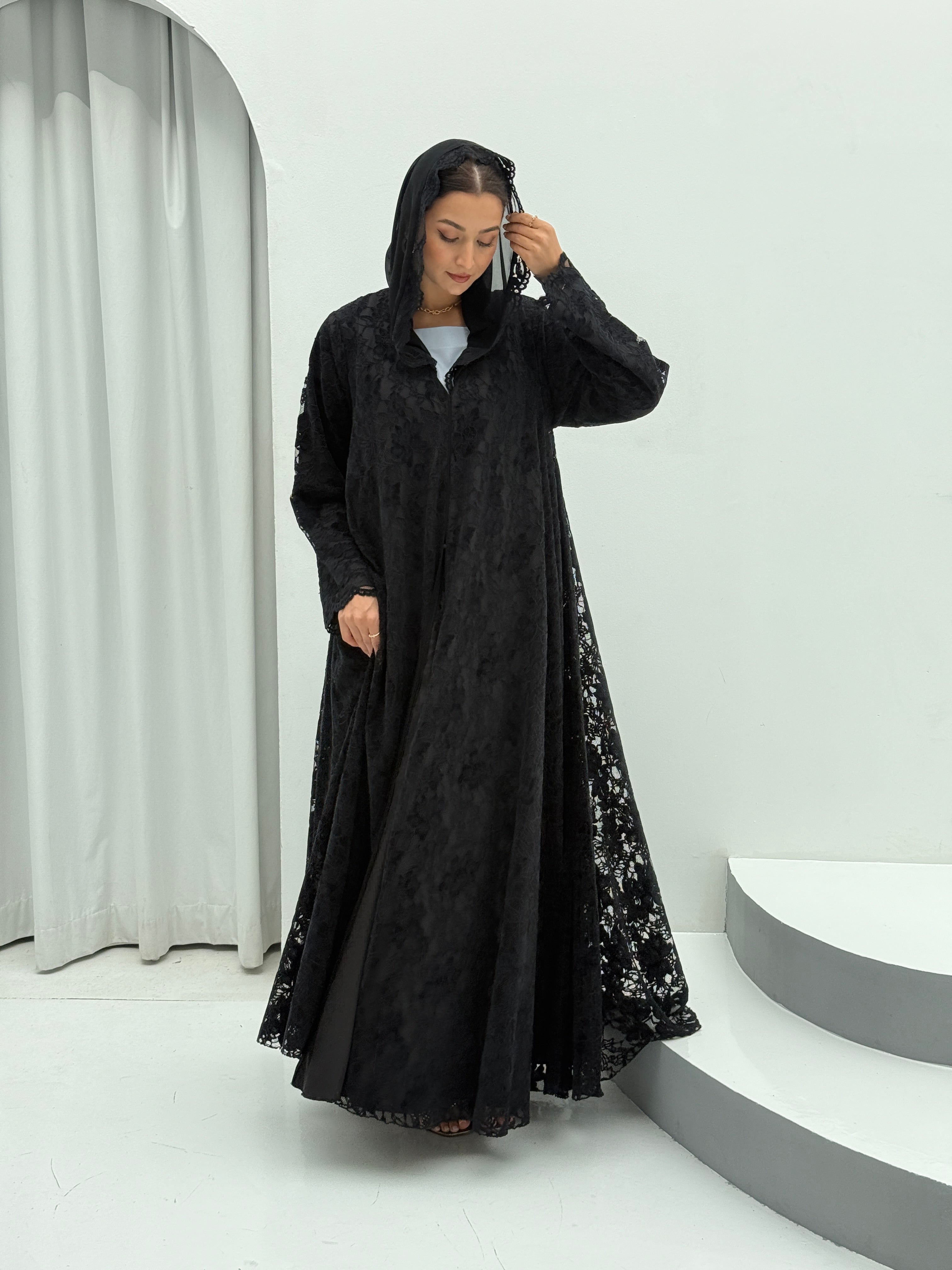 Winter Night Velvet Abaya - Contessa Collection