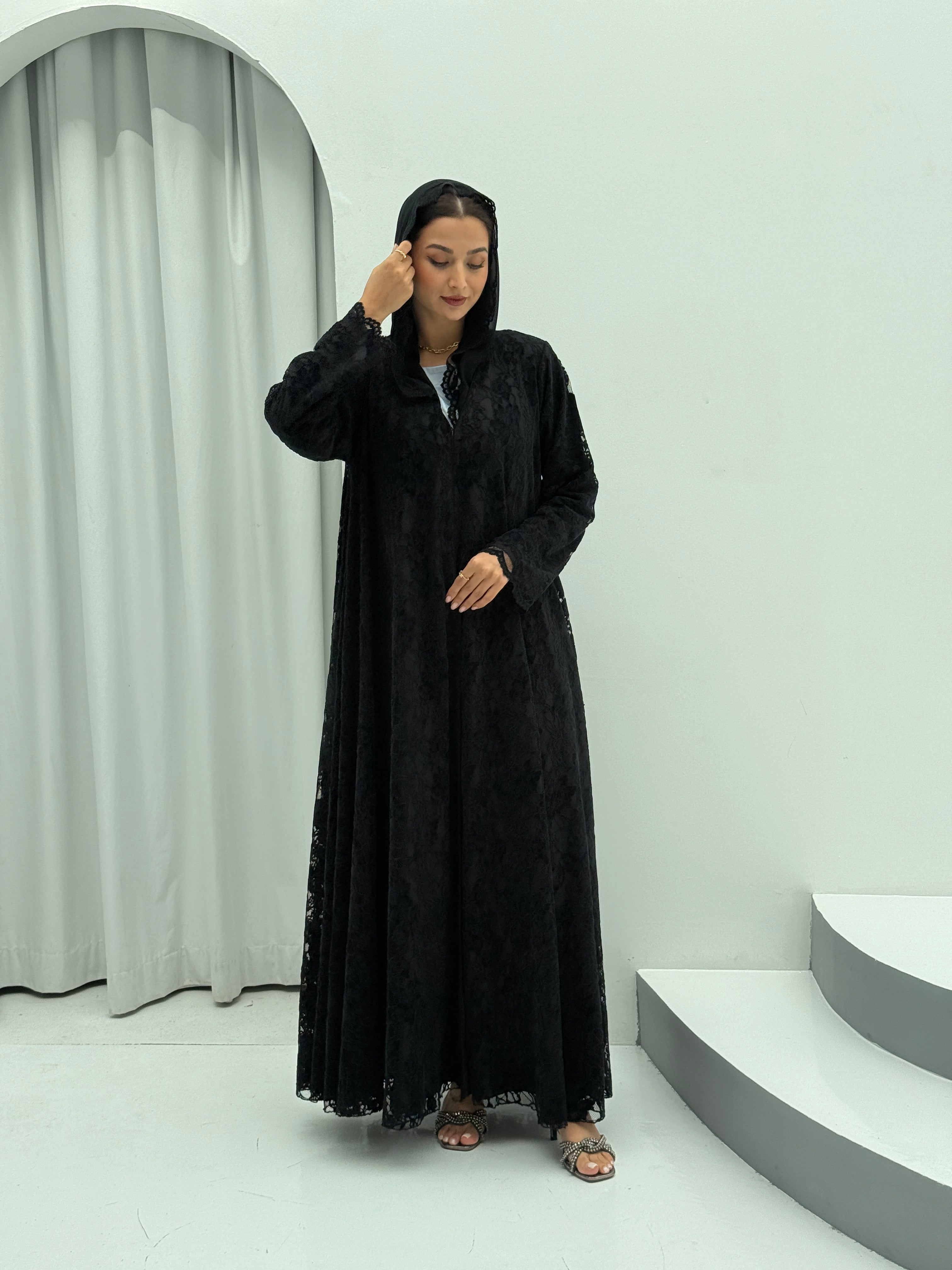Winter Night Velvet Abaya - Contessa Collection