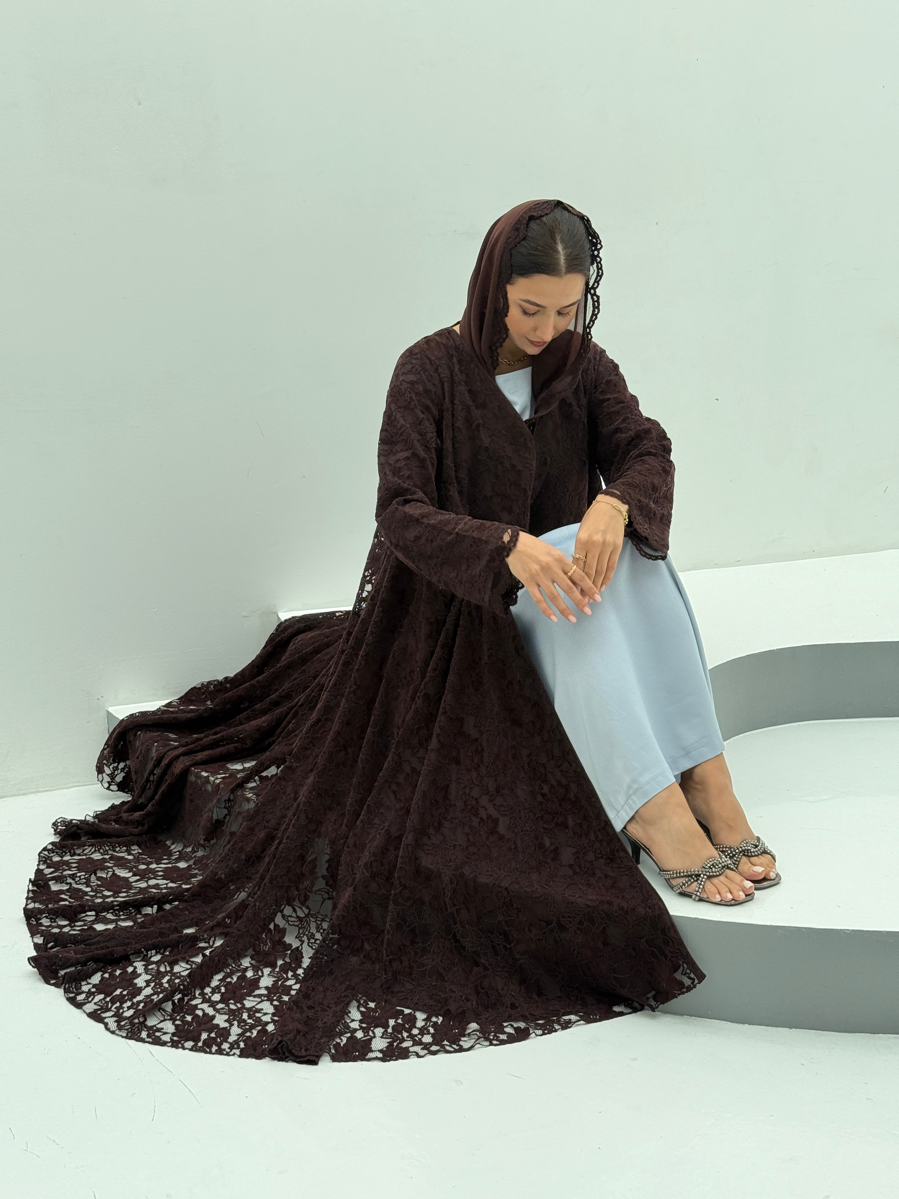 Winter Night Velvet Abaya - Contessa Collection