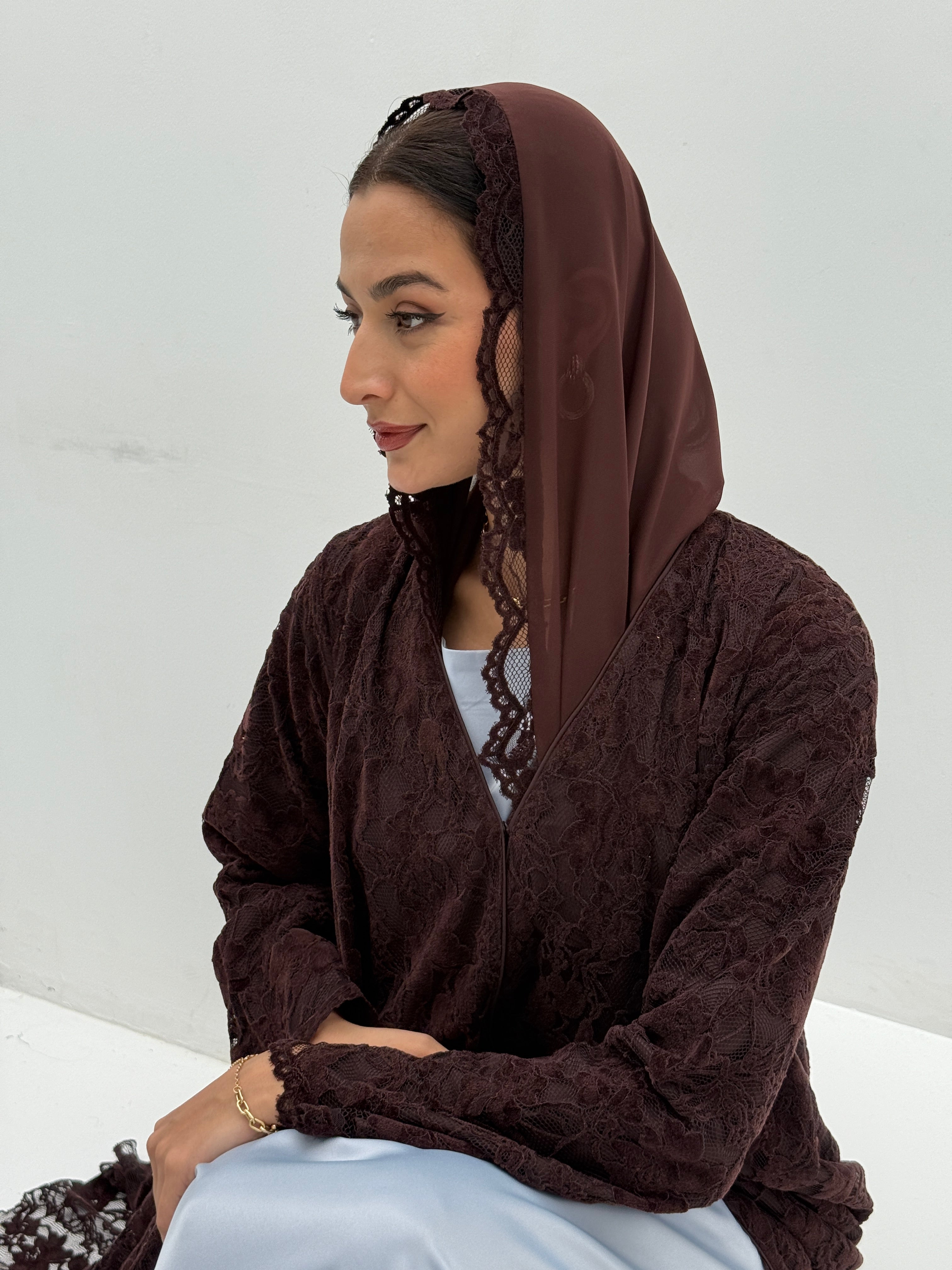 Winter Night Velvet Abaya - Contessa Collection