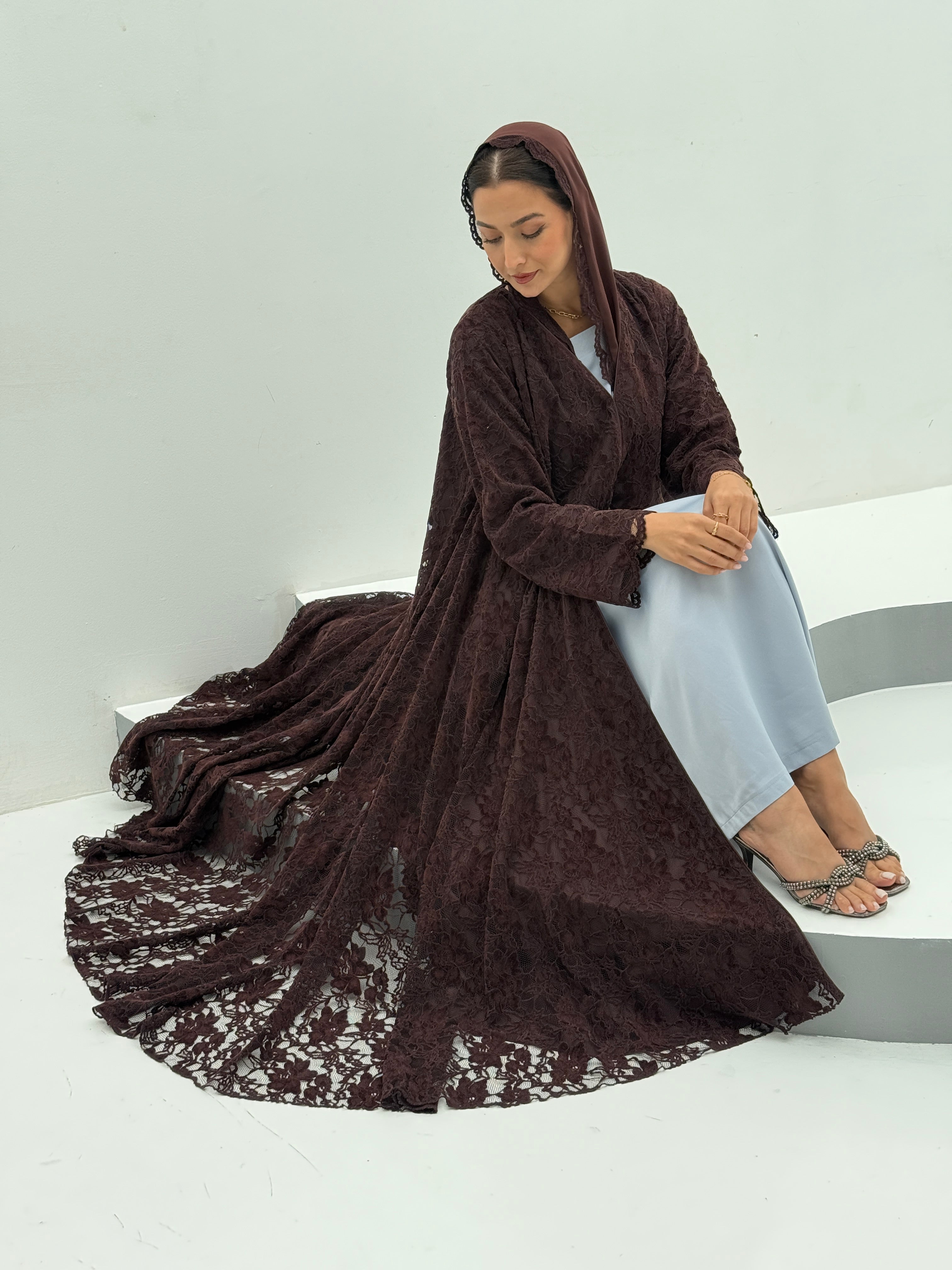 Winter Night Velvet Abaya - Contessa Collection