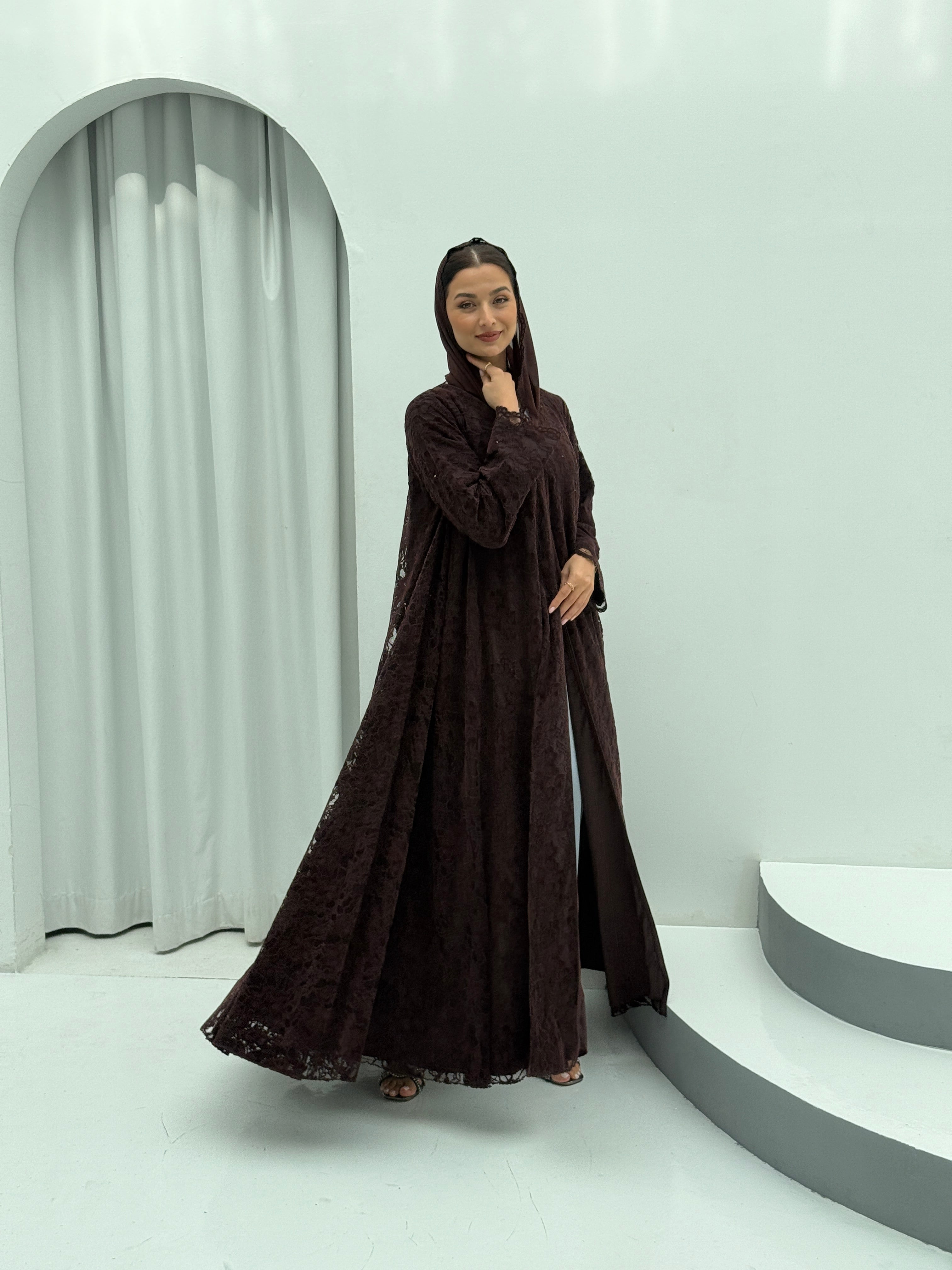 Winter Night Velvet Abaya - Contessa Collection