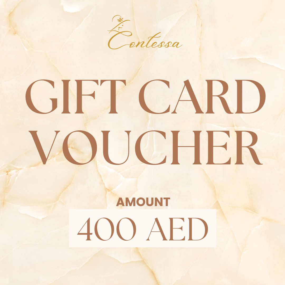 Contessa Collection Gift Card Voucher for 400 AED, perfect for an abaya gift card UAE