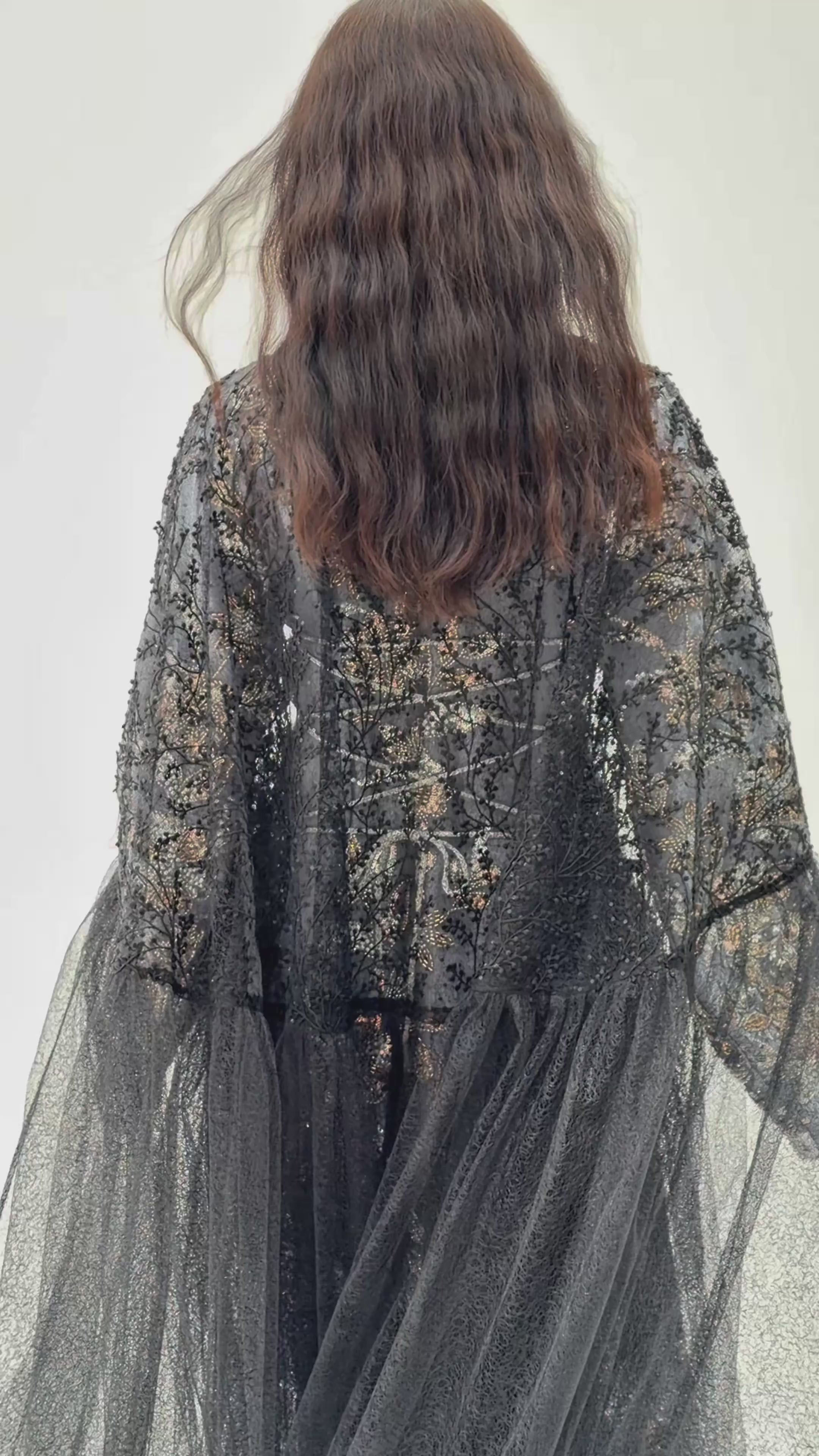 Teejan  ( Eid & Wedding abaya with dantil sheila )