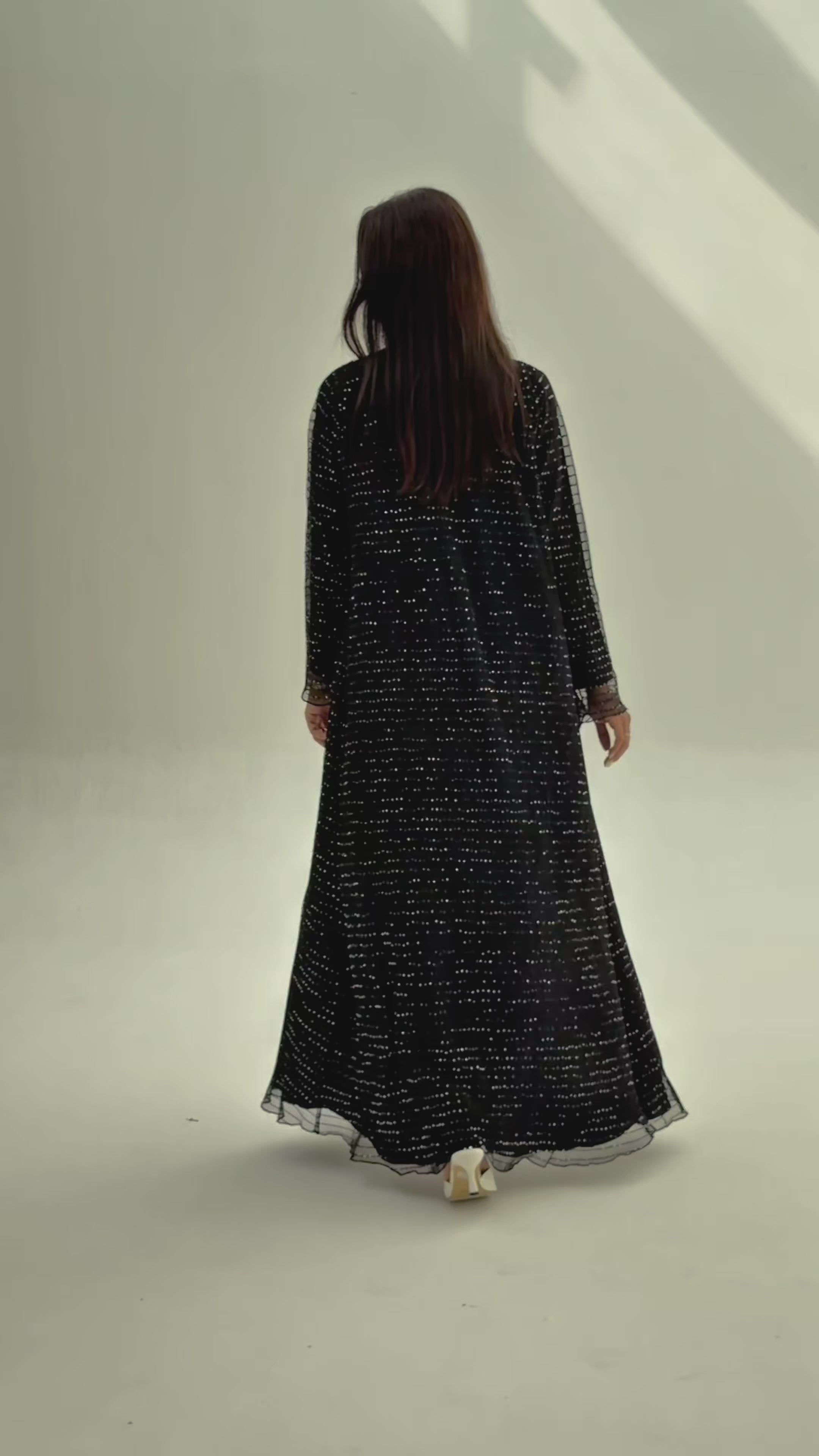 Calla Lily ( pleated tule abaya with Sheila )