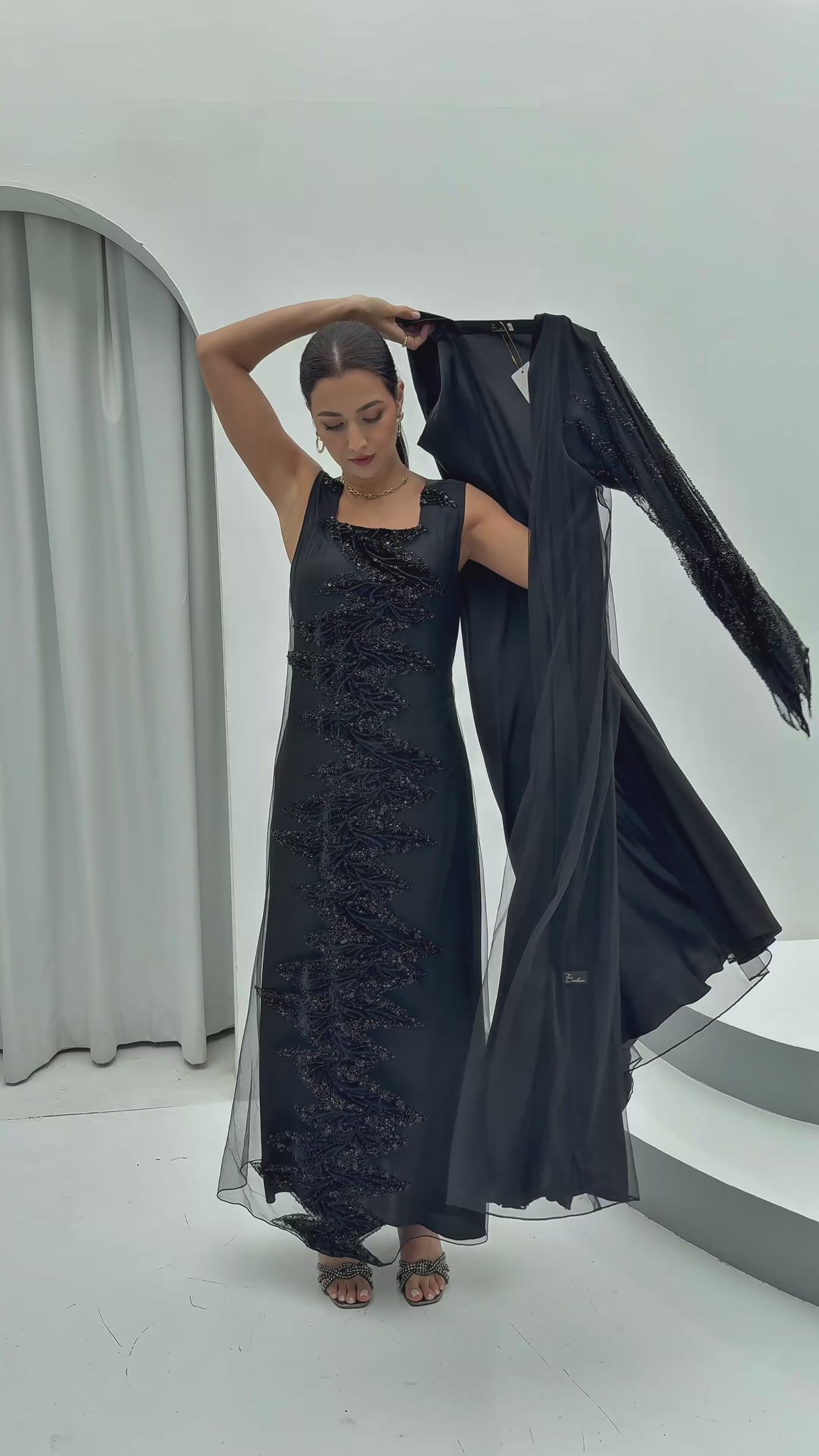 Amna Abaya with dress